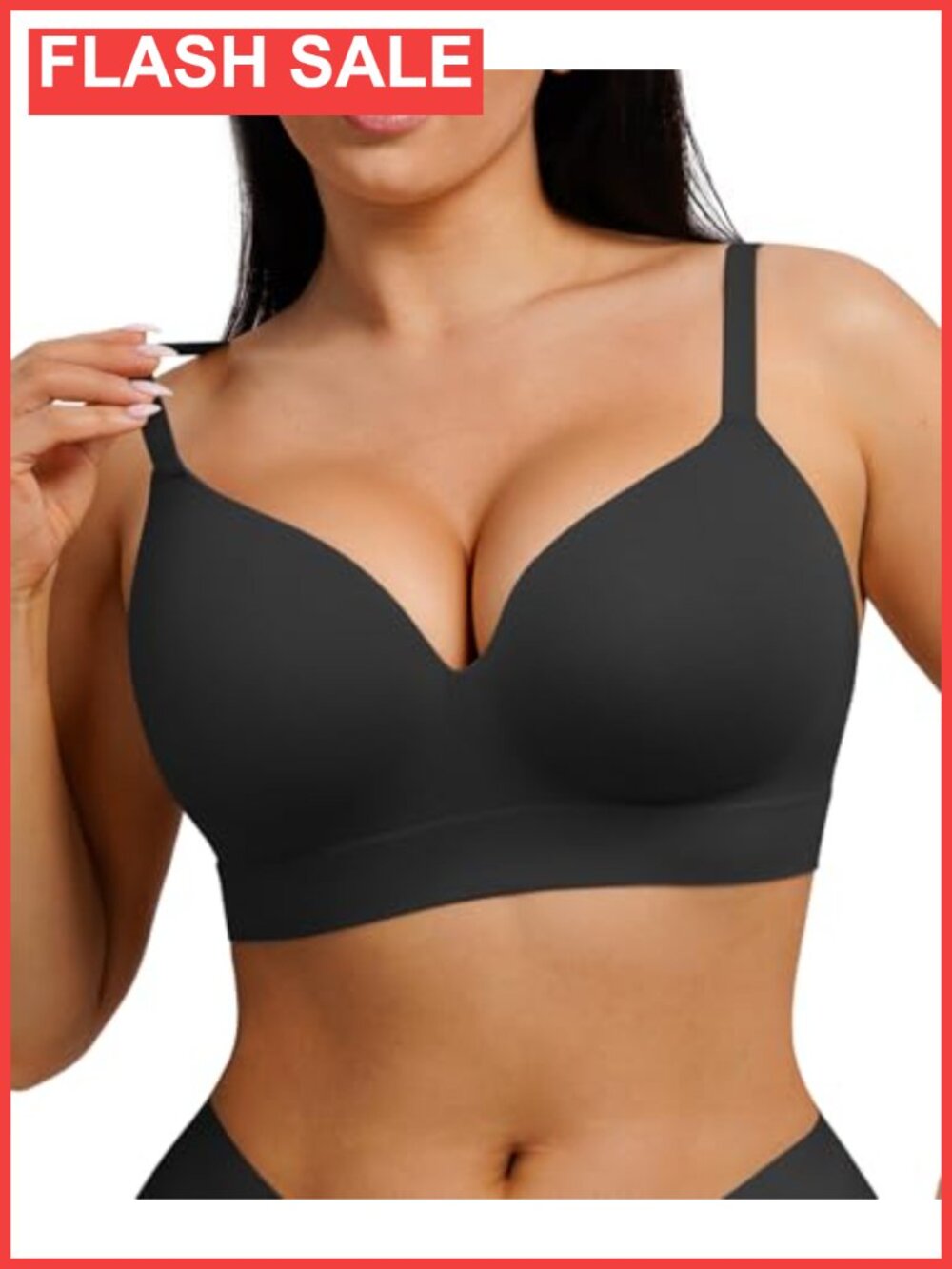 Wireless Push Up Bra No Underwire Seamless Convertible